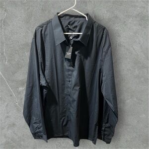 NWT Paul Jones Blue Collared Button Down Premium Dress Shirt sz 4XL